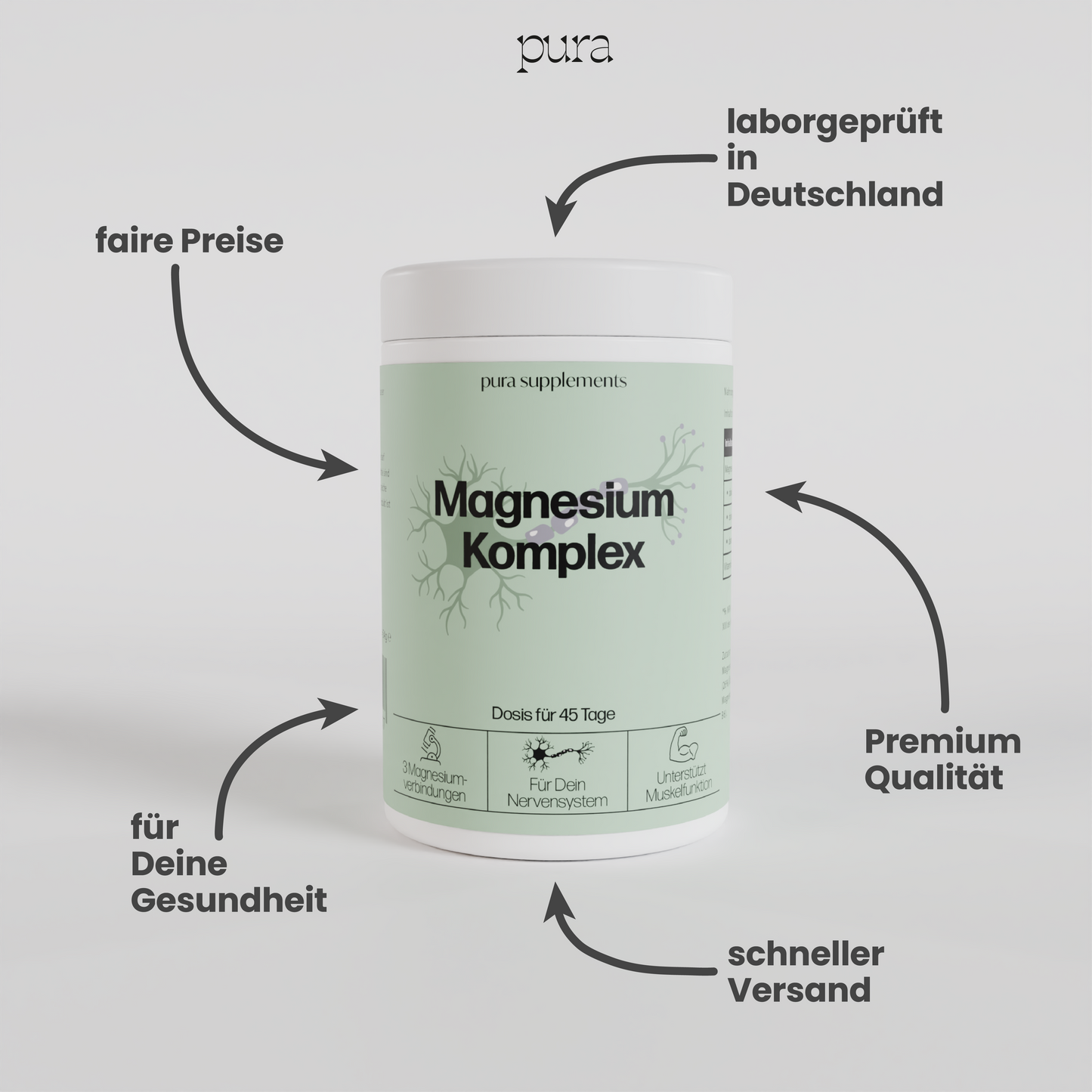 Magnesium Komplex + B-Vitamine - Kapseln