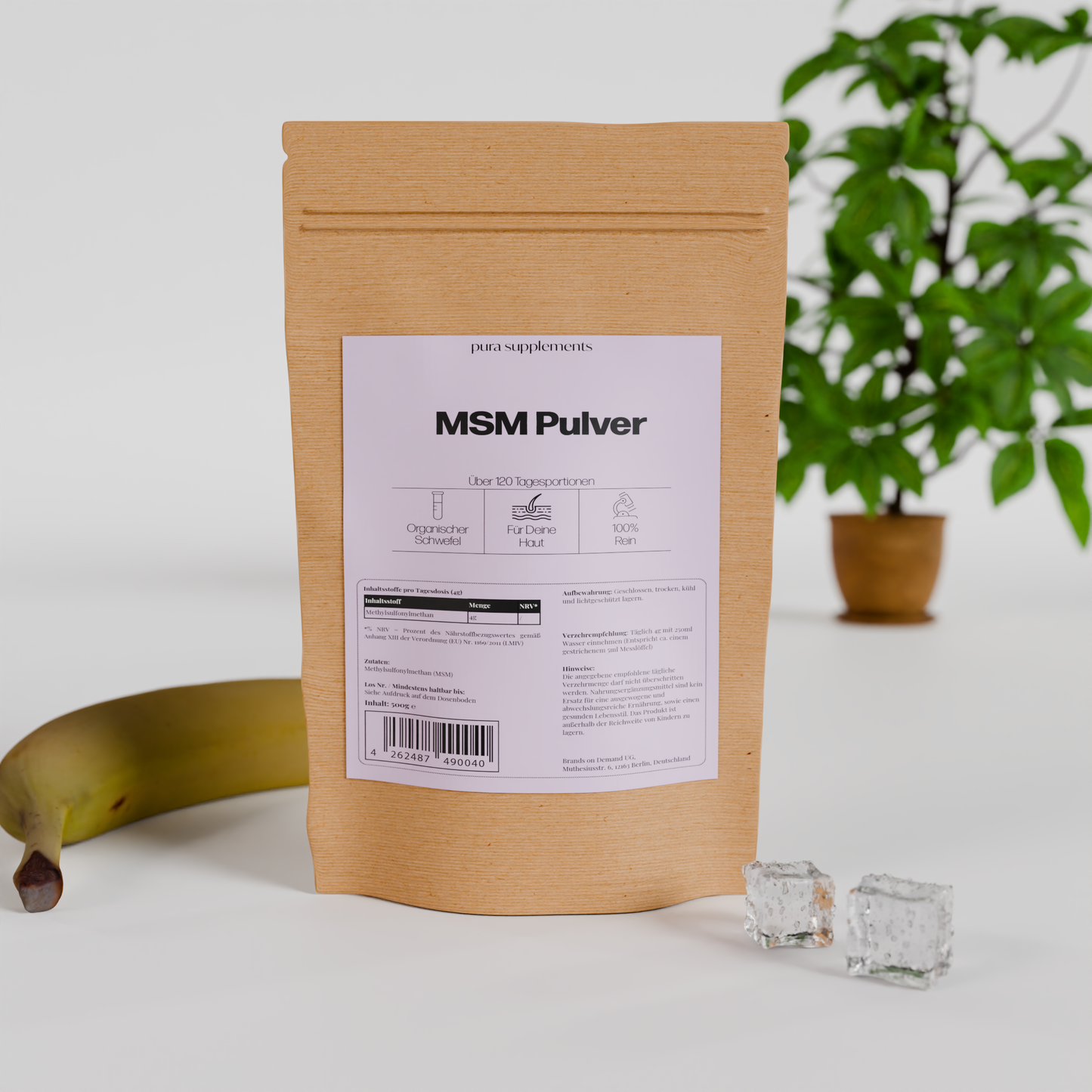 MSM Pulver - organische Schwefelverbindung - 500g
