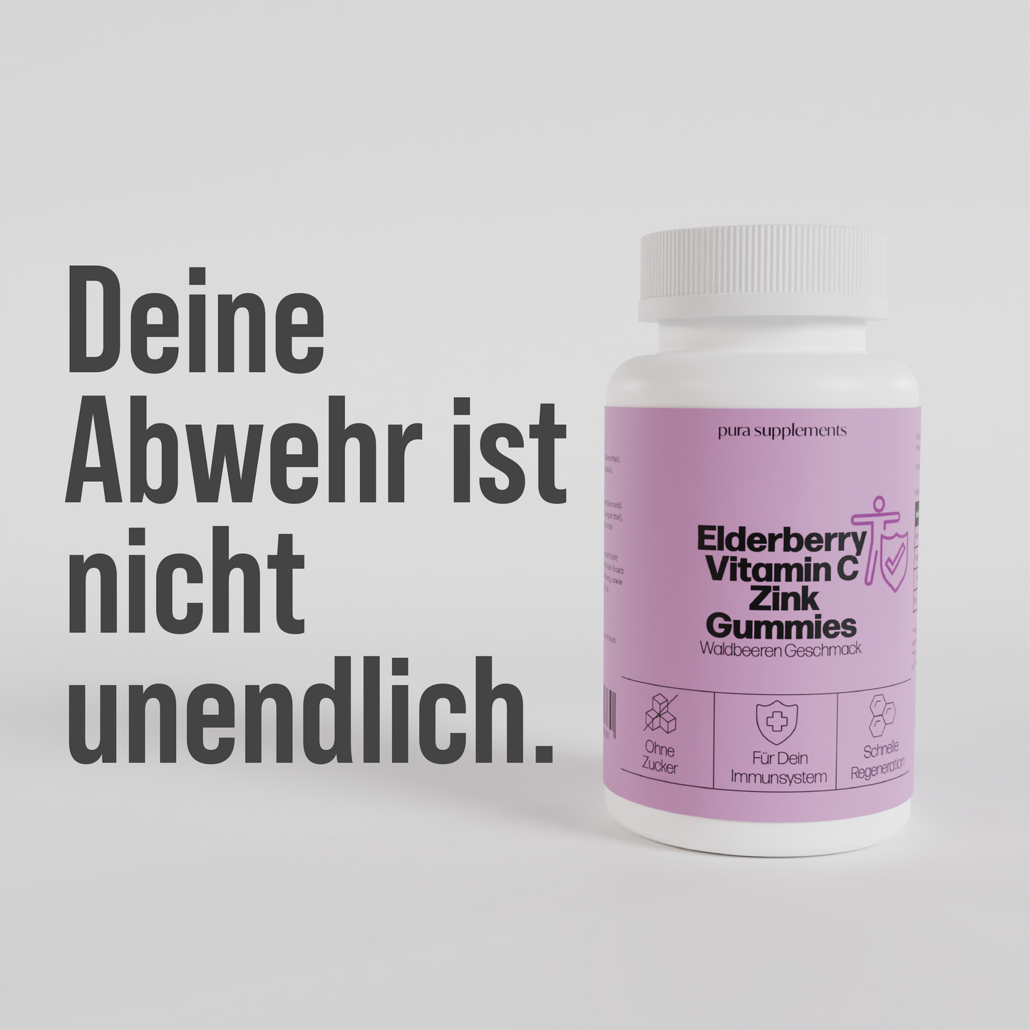 Elderberry + Vitamin C + Zink Gummies - Waldbeere Geschmack
