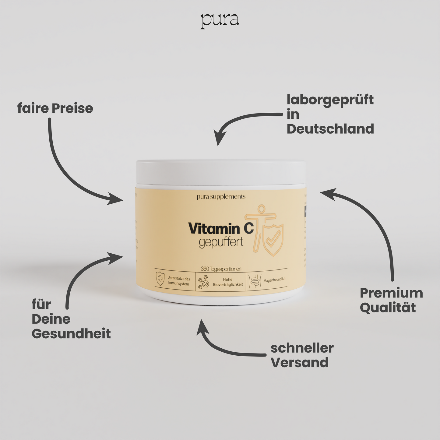 Gepuffertes Vitamin C - Kapseln