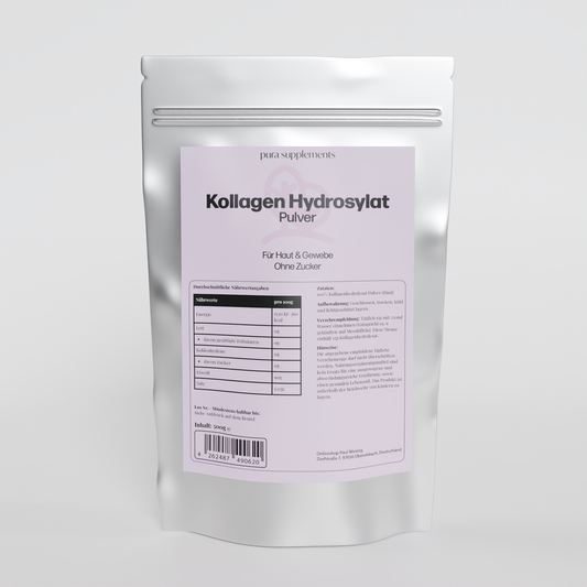 Kollagen Hydrolysat Pulver - 100% Rinerkollagen - Pulver