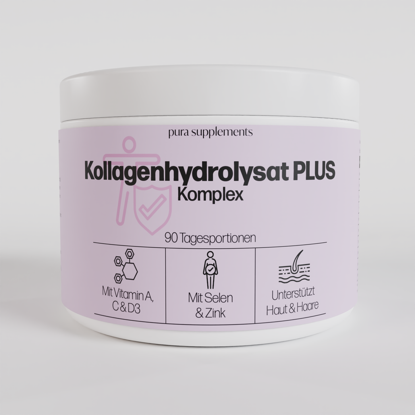Kollagenhydrolysat Komplex für Haut, Haare & Nägel - Kapseln