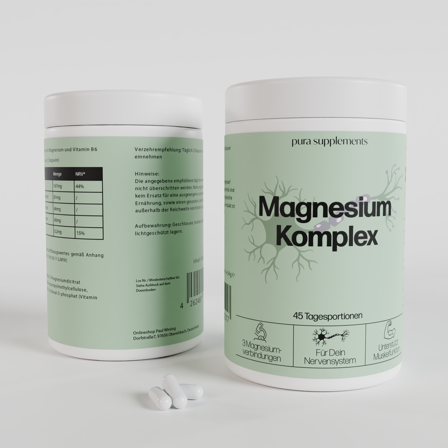 Magnesium Komplex + B-Vitamine - Kapseln