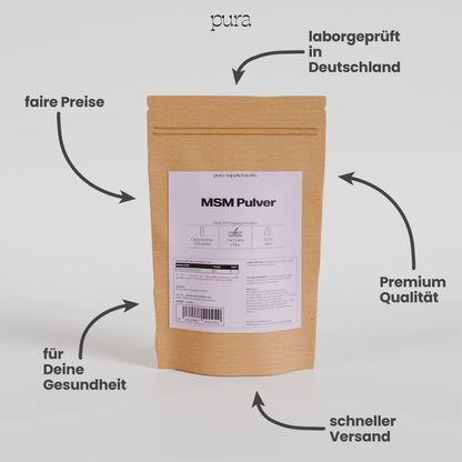 MSM Pulver - organische Schwefelverbindung - 500g