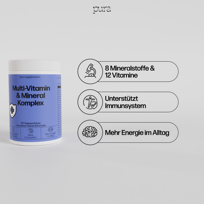 Multi Vitamin und Mineral Komplex - Kapseln