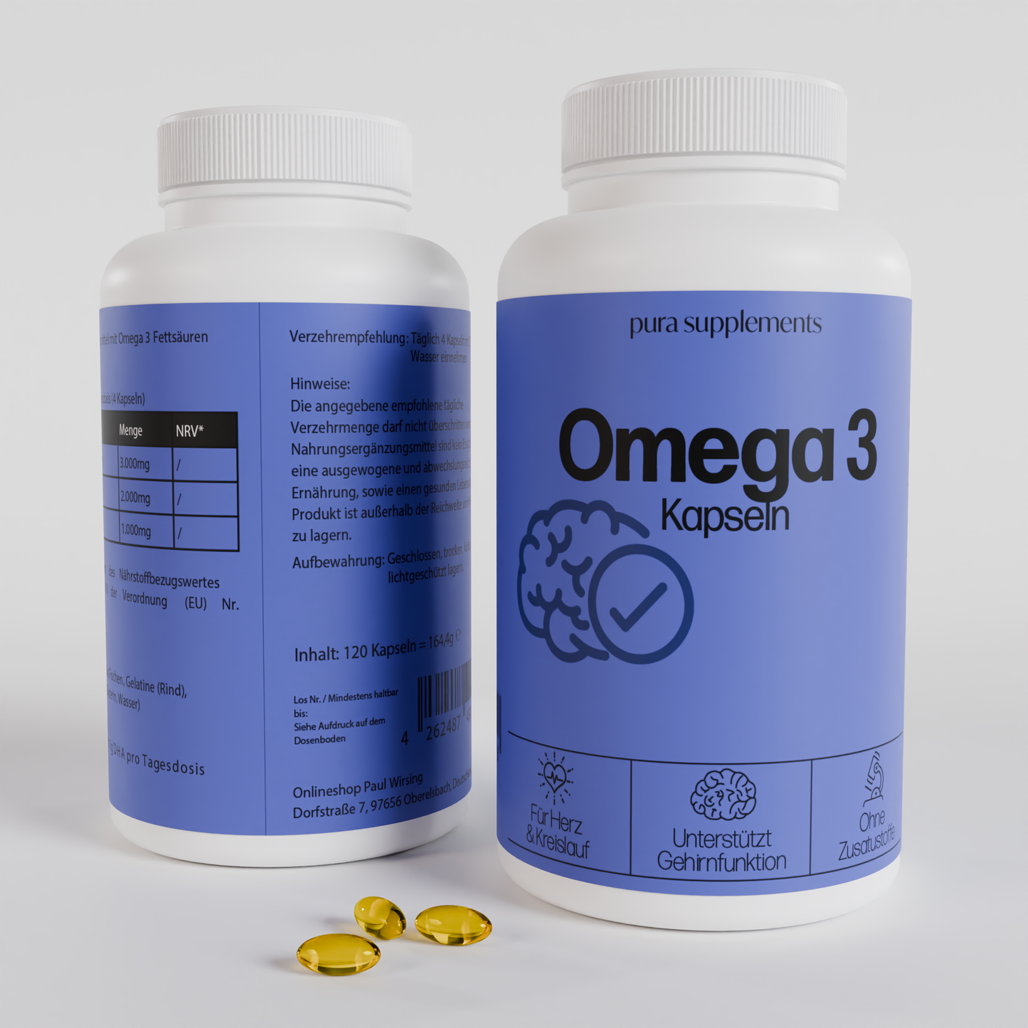 Omega 3 Softgel-Kapseln
