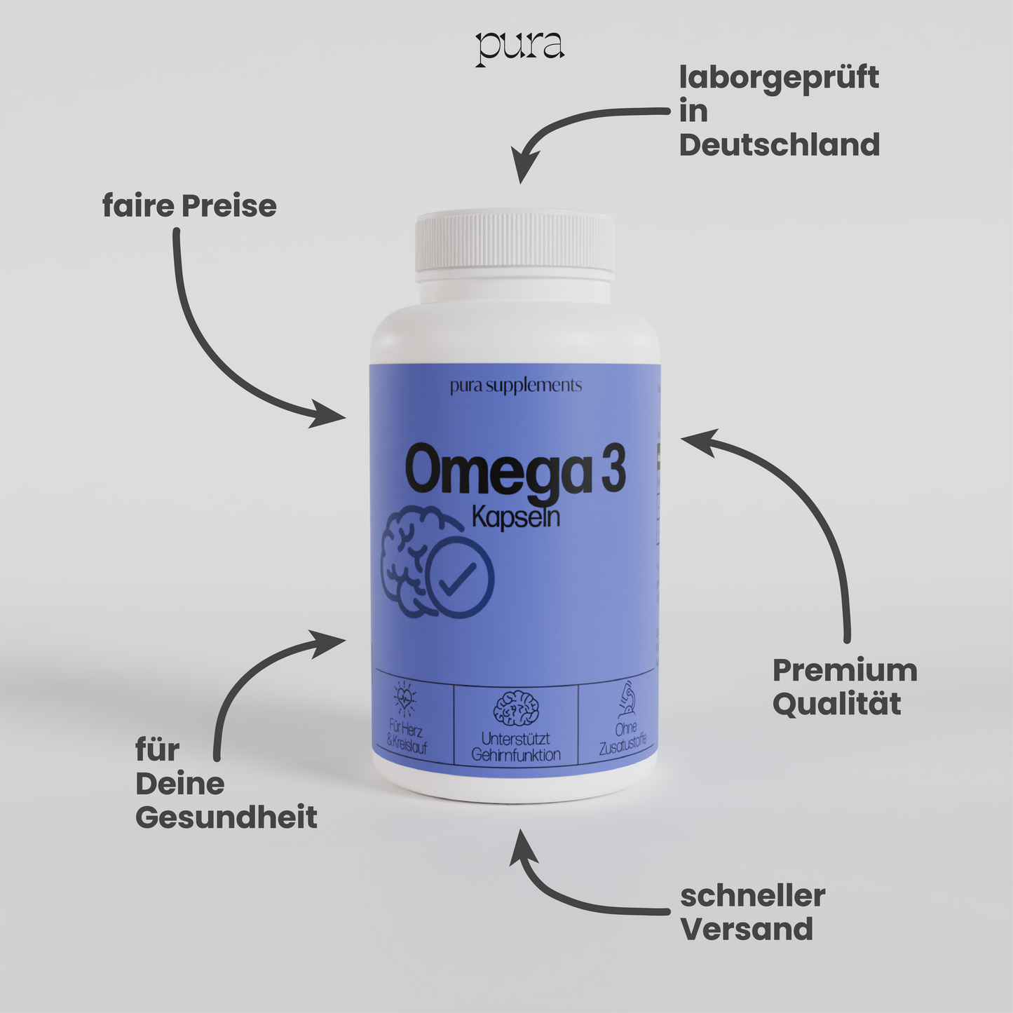 Omega 3 Softgel-Kapseln