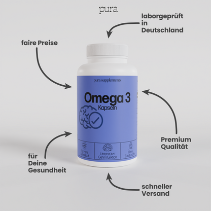 Omega 3 Softgel-Kapseln