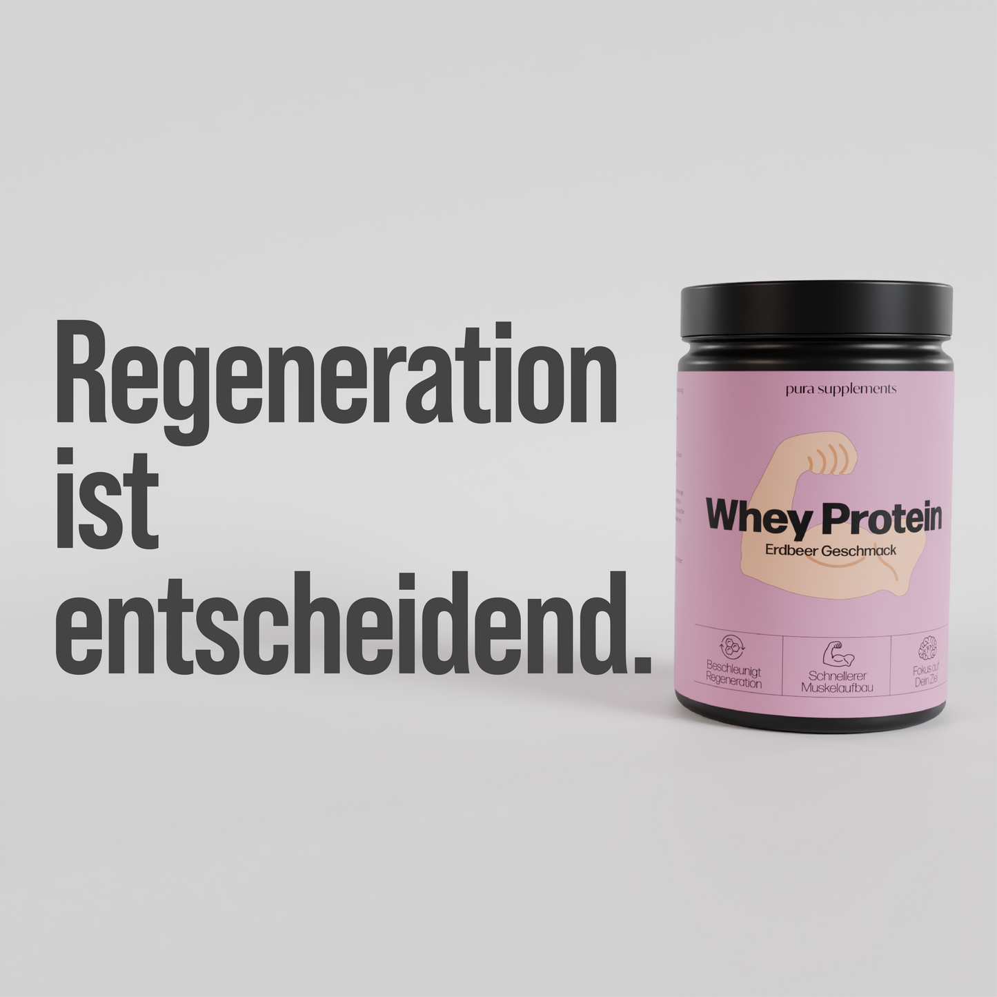 Premium Whey Protein Erdbeere - 1.000g
