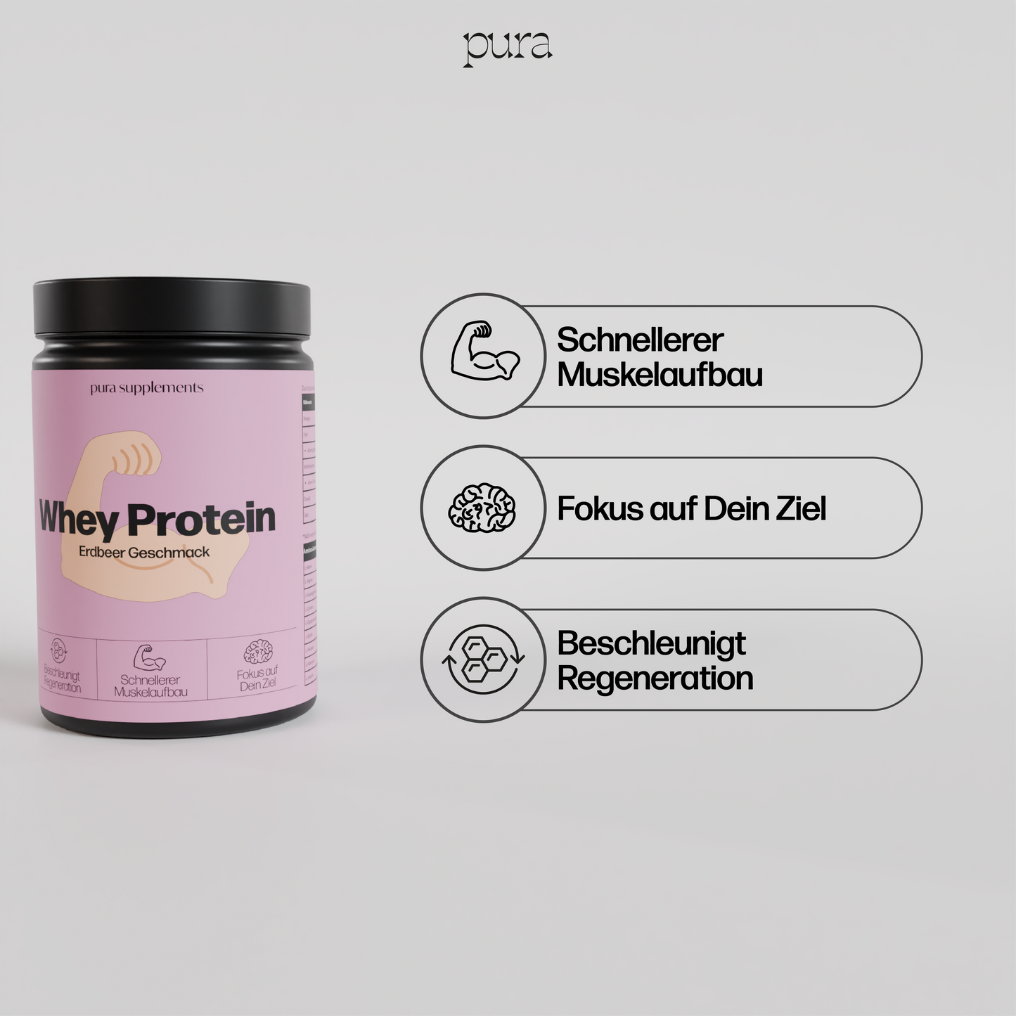 Premium Whey Protein Erdbeere - 1.000g