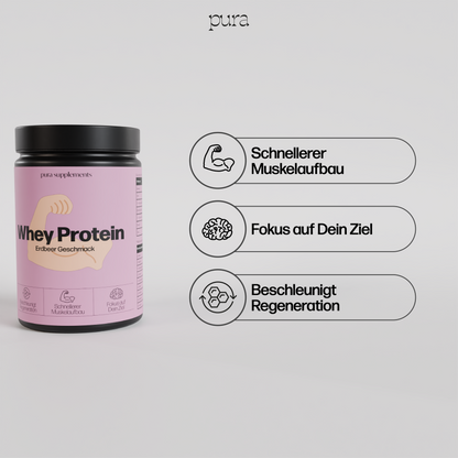 Premium Whey Protein Erdbeere - 1.000g