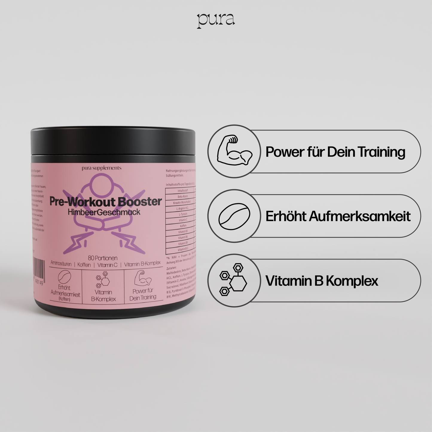 Pre-Workout Booster - Himbeere