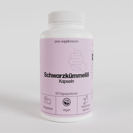 Schwarzkümmelöl kaltgepresst - ohne Zusätze - Softgel-Kapseln
