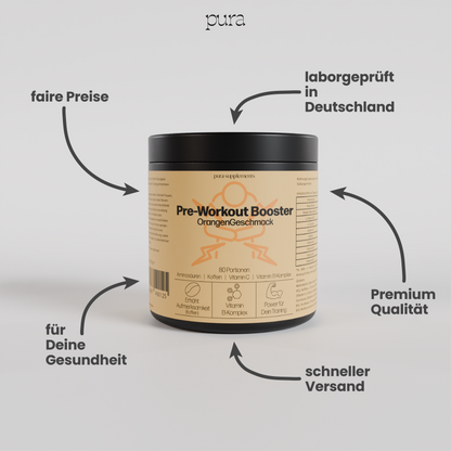 Pre-Workout Booster - Geschmack Orange