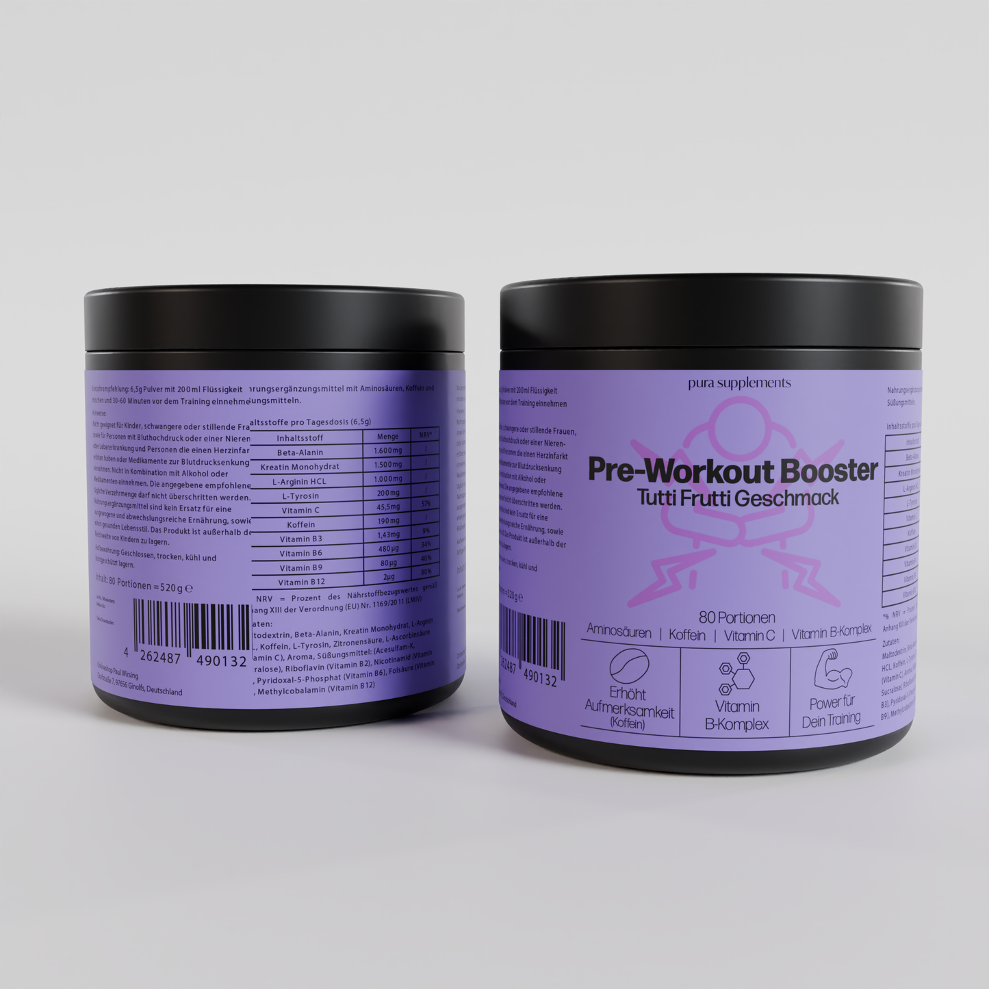 Pre-Workout Booster - Geschmack Tutti Frutti