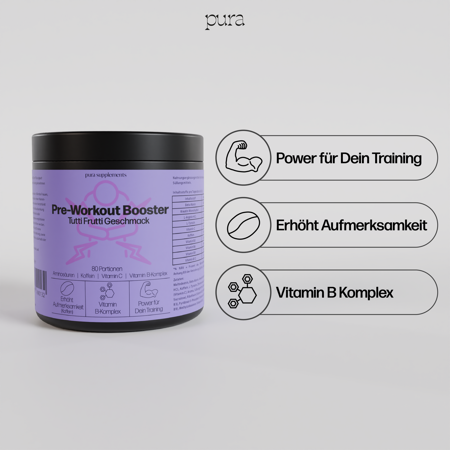 Pre-Workout Booster - Geschmack Tutti Frutti