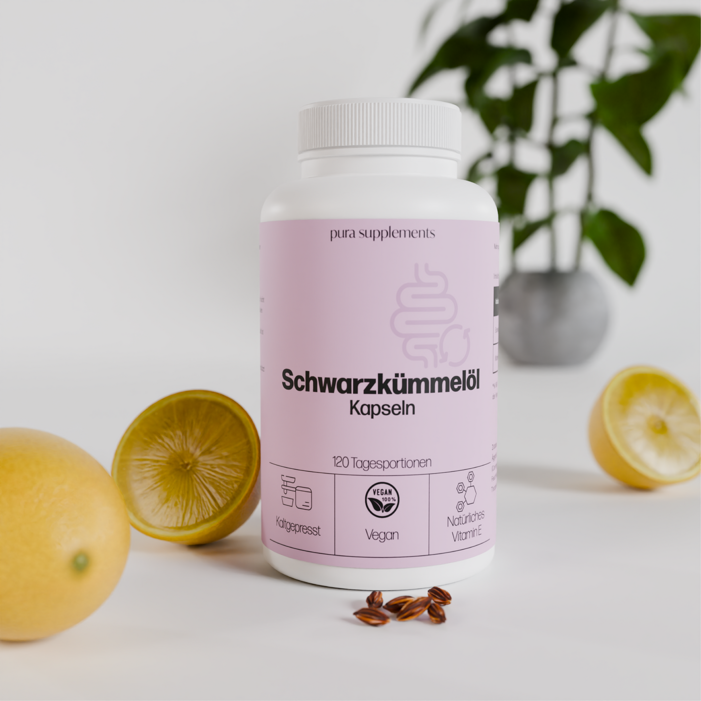 Schwarzkümmelöl kaltgepresst - ohne Zusätze - Softgel-Kapseln