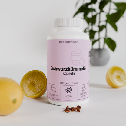 Schwarzkümmelöl kaltgepresst - ohne Zusätze - Softgel-Kapseln