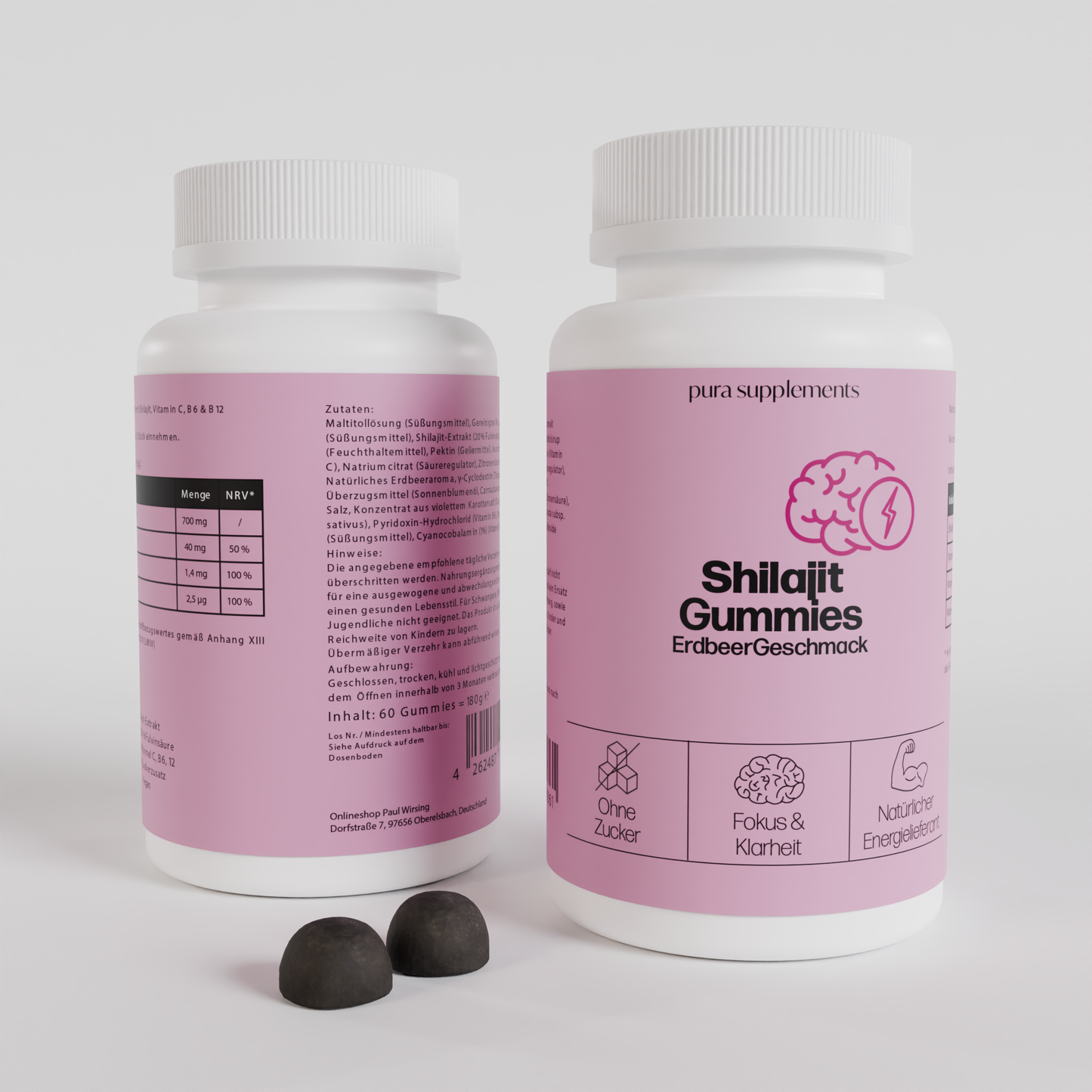 Shilajit Gummies Erdbeer Geschmack