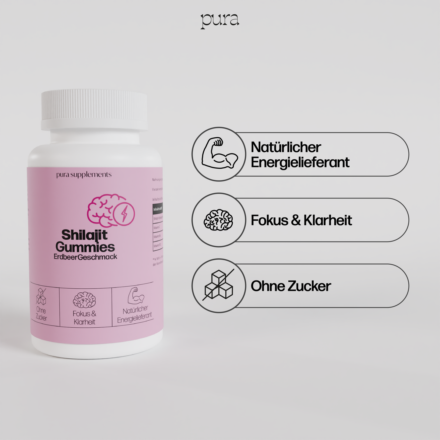 Shilajit Gummies Erdbeer Geschmack