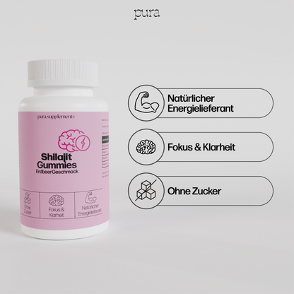 Shilajit Gummies Erdbeer Geschmack
