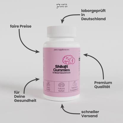 Shilajit Gummies Erdbeer Geschmack
