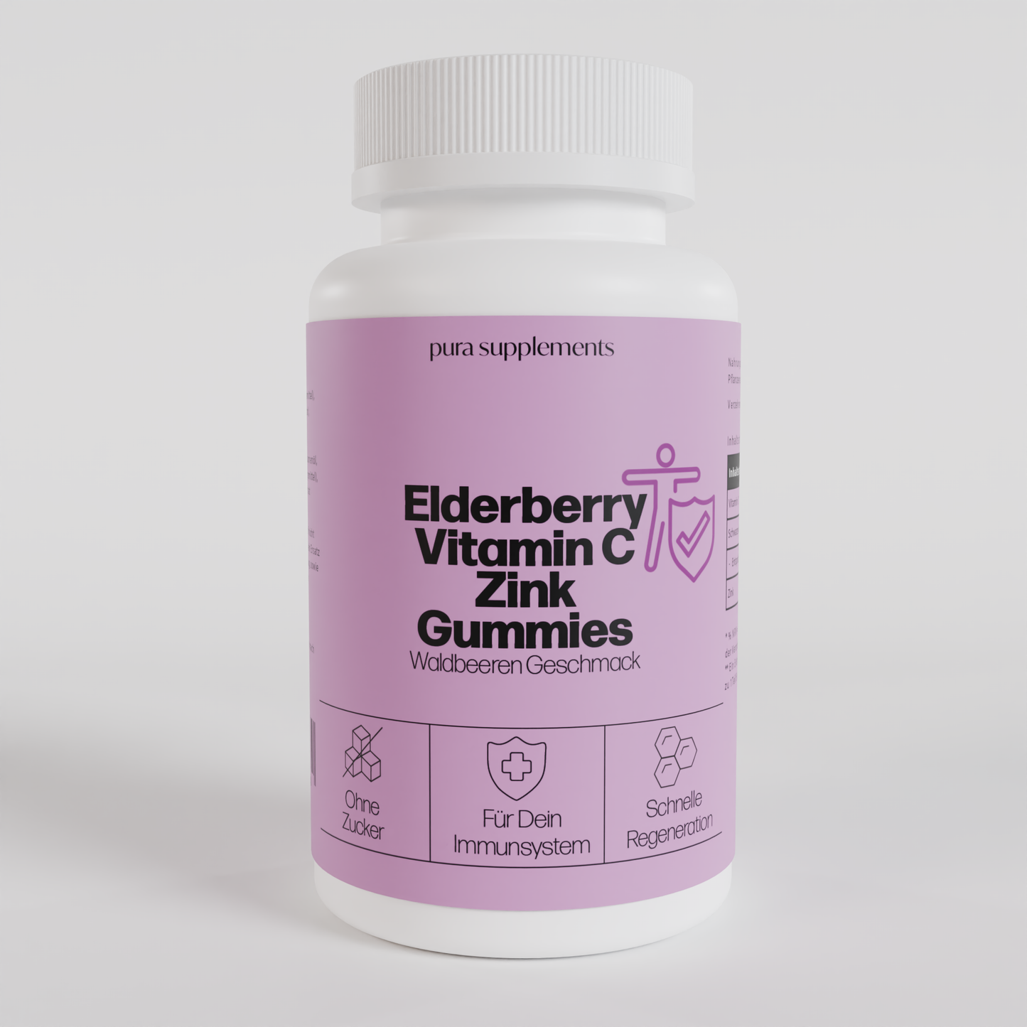 Elderberry + Vitamin C + Zink Gummies - Waldbeere Geschmack