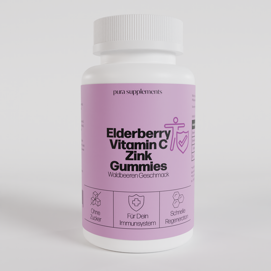 Elderberry + Vitamin C + Zink Gummies - Waldbeere Geschmack